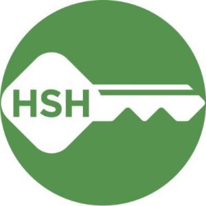 HSH simplified logo of key with "HSH"